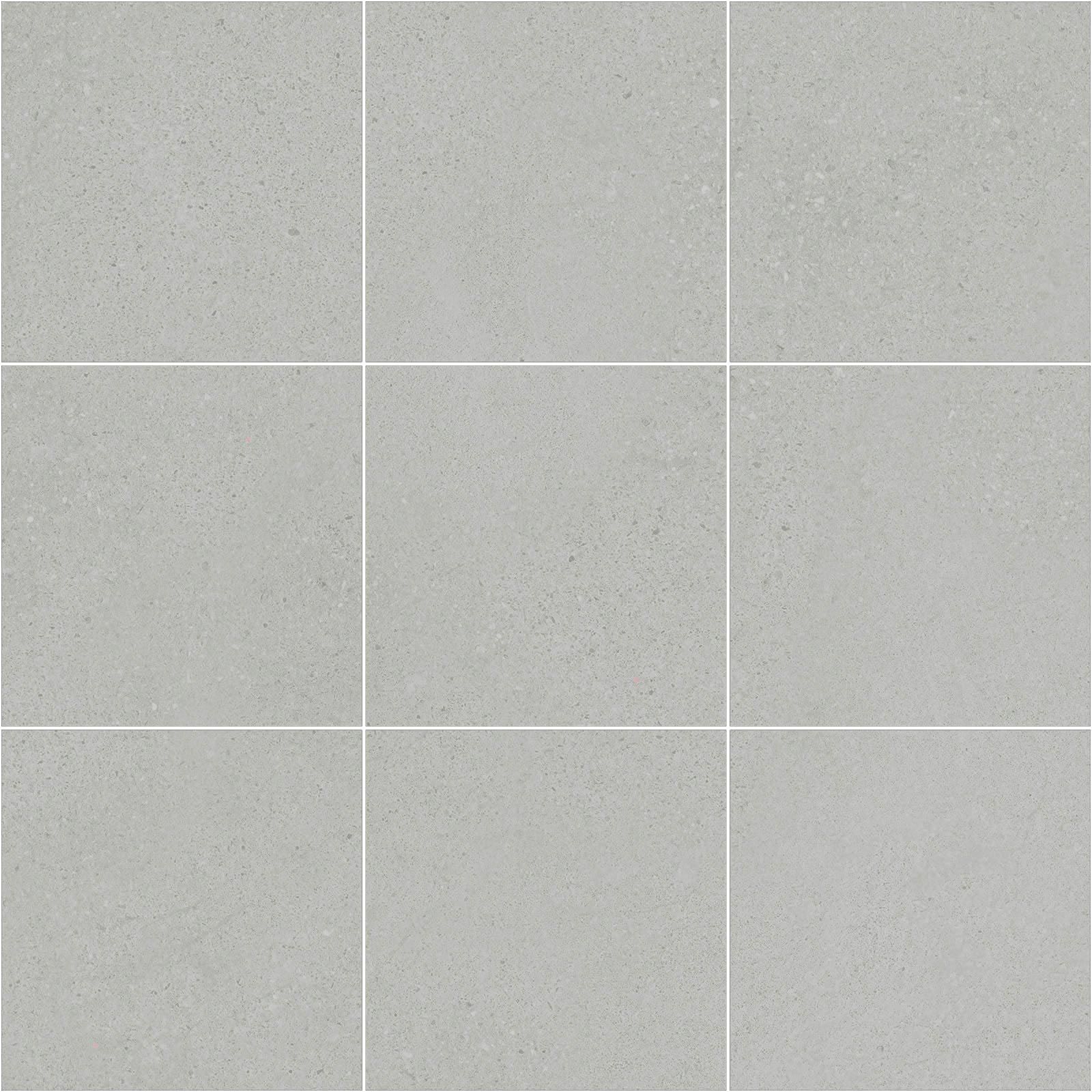 Mosaikfliese aus Feinsteinzeug in Betonoptik Tau Integra Silver 10x10, 30x30 cm, Silbergrau