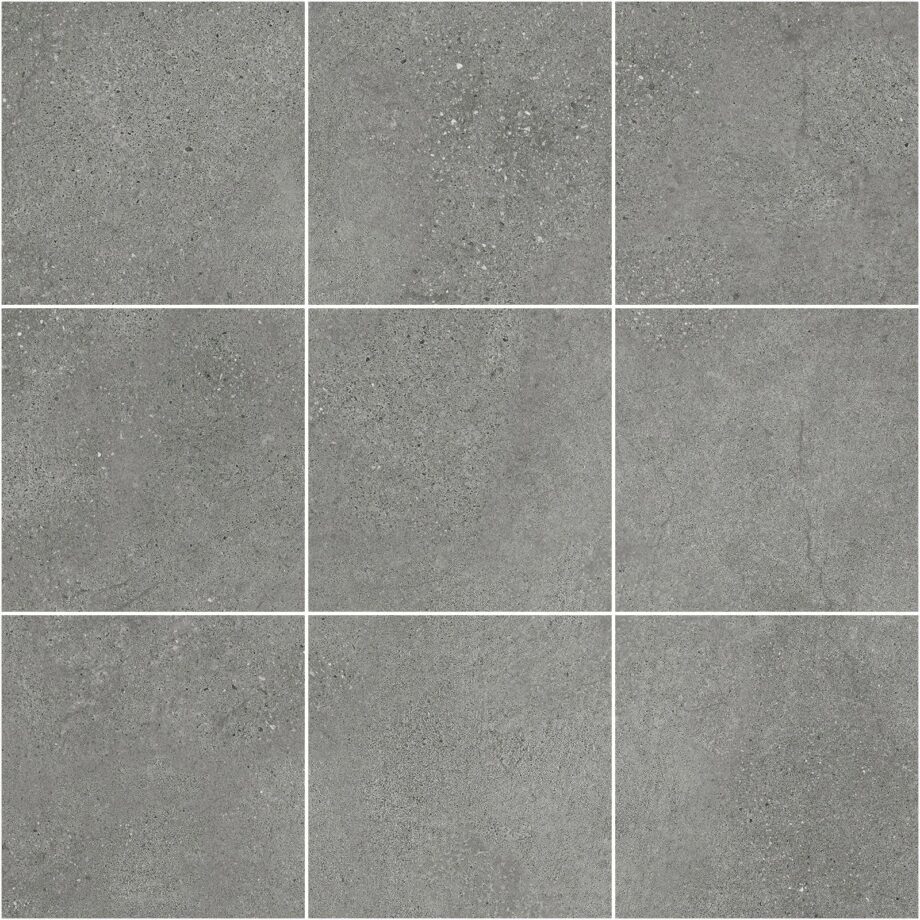 036.280.0368.04400-1 Mosaikfliese aus Feinsteinzeug in Betonoptik Tau Integra Gray 10x10, 30x30 cm, Grau