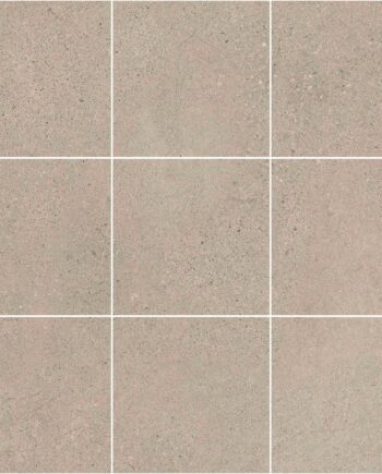 Mosaikfliese aus Feinsteinzeug in Betonoptik Tau Integra Greige 10x10, 30x30 cm, Greige
