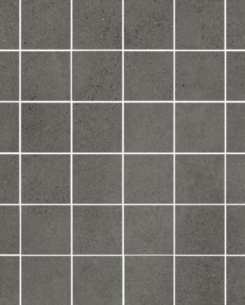 Mosaikfliese aus Feinsteinzeug in Betonoptik Tau Integra Graphite 5x5, 30x30 cm, Graphitgrau