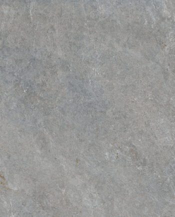 Halbpolierte Bodenfliese aus Feinsteinzeug in Steinoptik Tau Caribbean Silver SP, 90x90 cm, Silbergrau, rektifiziert