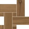 041.096.0370.09300-1 Mosaikfliese aus Feinsteinzeug in Holzoptik Tau Loire Umber Legno, 22x22 cm, Umbra