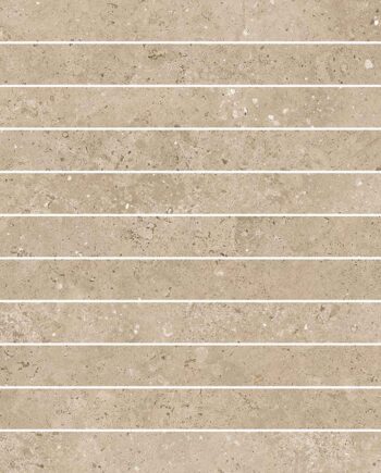 Mosaikfliese aus Feinsteinzeug in Steinoptik Tau Campaspero TXT Sand, 30x30 cm, Sandbeige