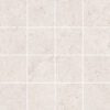 Mosaikfliese aus Feinsteinzeug in Steinoptik Tau Dorset White 7x7, 30x30 cm, Weiß