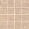 041.635.0119.15205-1 Mosaikfliese aus Feinsteinzeug in Steinoptik Tau Dorset Sand 7x7, 30x30 cm, Sandbeige