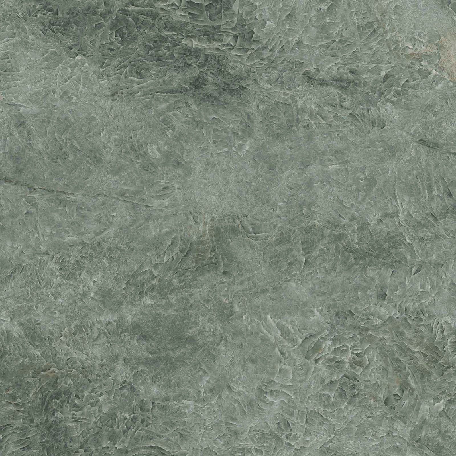 Polierte Bodenfliese aus Feinsteinzeug in Marmoroptik Tau Taj Mahal Seagreen, 120x120 cm, 9 mm, Meeresgrün, rektifiziert