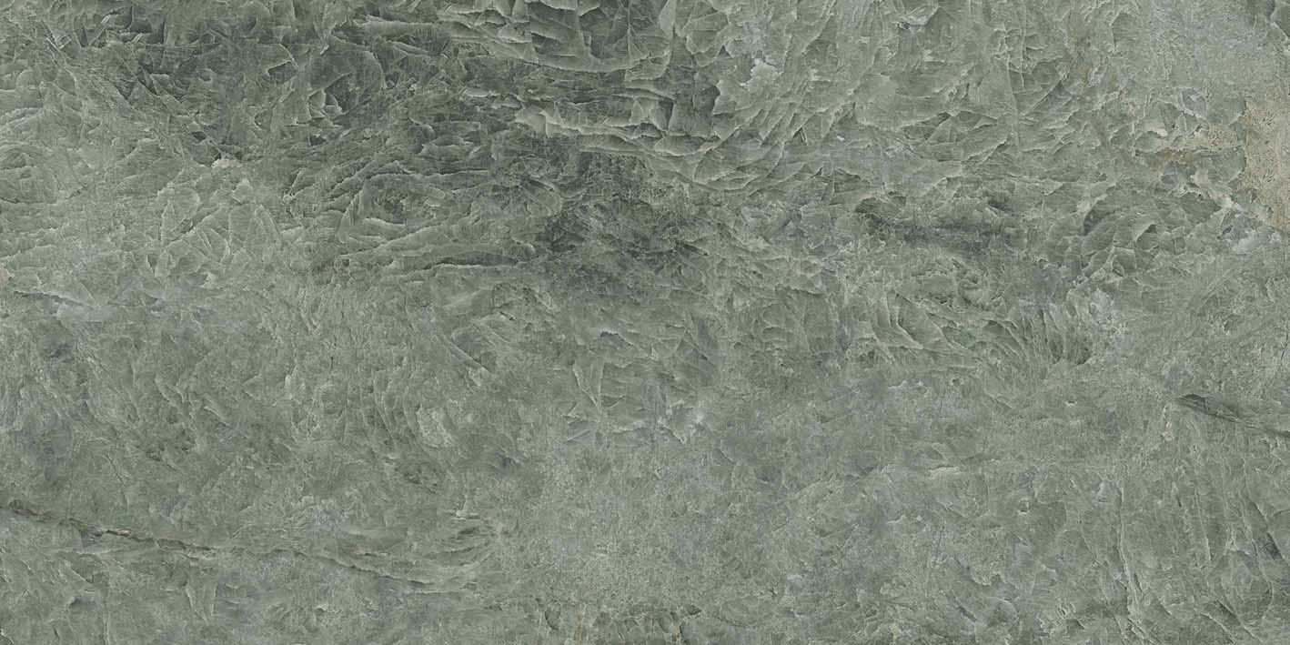 Polierte Bodenfliese aus Feinsteinzeug in Marmoroptik Tau Taj Mahal Seagreen, 60x120 cm, 10,5 mm, Meeresgrün, rektifiziert