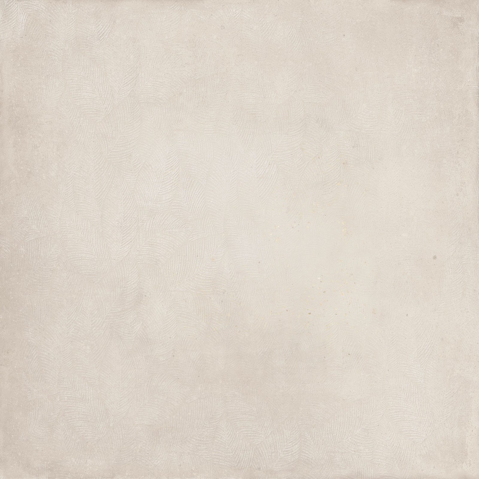 Dekorfliese aus Feinsteinzeug in Betonoptik Tau Detroit White Dc, 120x120 cm, 7,8 mm, Weiß, R10, rektifiziert