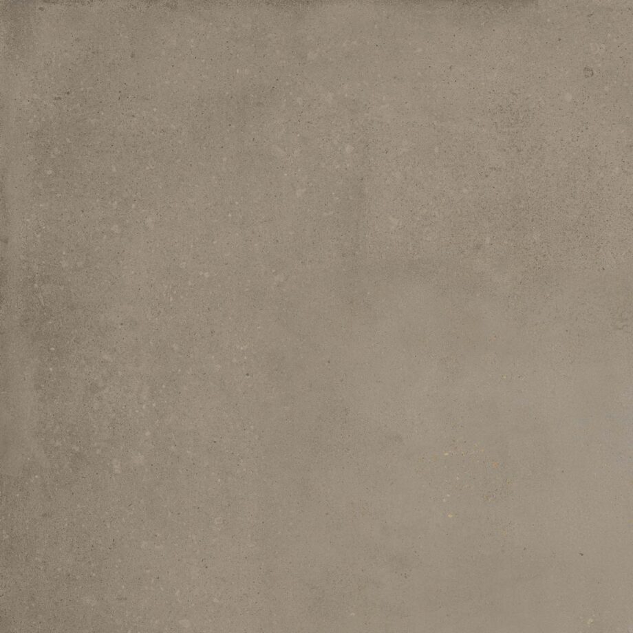 085.017.0408.15724-1 Matte Bodenfliese aus Feinsteinzeug in Betonoptik Tau Detroit Greige, 60x60 cm, 7,8 mm, Greige, R10, rektifiziert