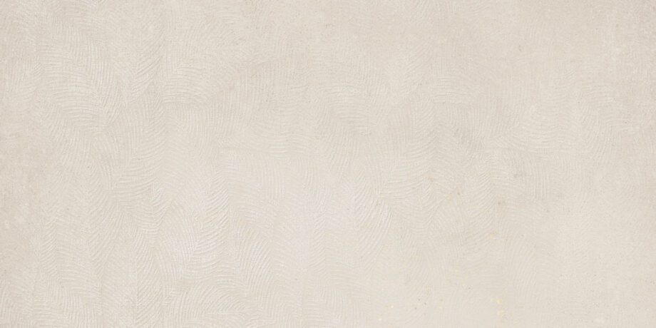 085.022.0108.15764-1 Dekorfliese aus Feinsteinzeug in Betonoptik Tau Detroit White Dc, 60x120 cm, 7,8 mm, Weiß, R10, rektifiziert