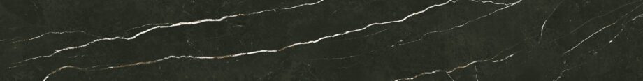 086.347.0157.07981-1 Polierte Bodenfliese aus Feinsteinzeug in Marmoroptik Tau Elite Black Pol, 15x120 cm, Schwarz, rektifiziert