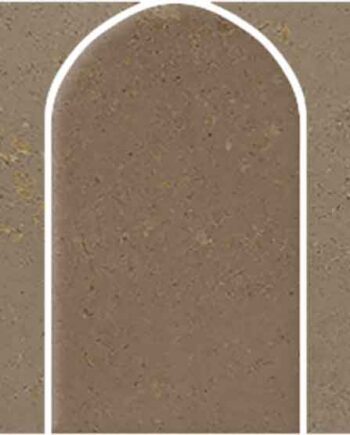 Mosaikfliese aus Feinsteinzeug in Betonoptik Tau Detroit Cotto Arco, 43,7x14,3 cm, Terrakotta