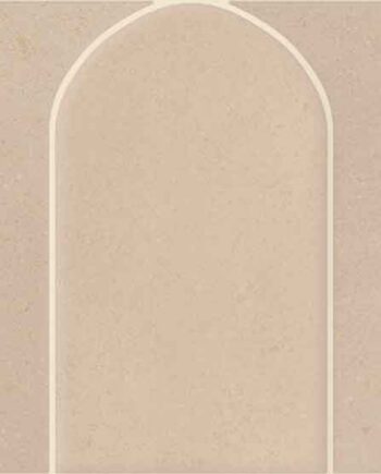 Mosaikfliese aus Feinsteinzeug in Betonoptik Tau Detroit Linen Arco, 43,7x14,3 cm, Leinen