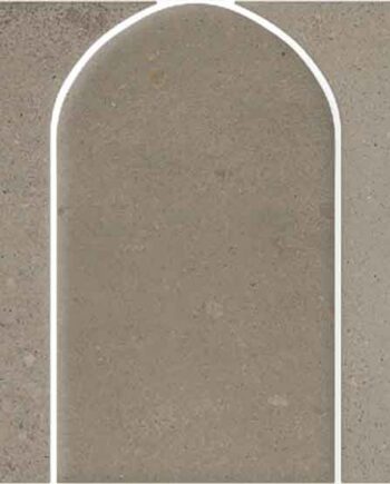Mosaikfliese aus Feinsteinzeug in Betonoptik Tau Detroit Greige Arco, 43,7x14,3 cm, Greige