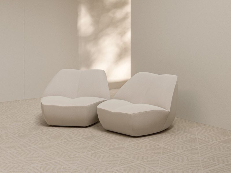 Feinsteinzeug Fliese in Terrazzo-Optik ABK Moooi Egg Scape Ivory, 60x120 cm, 8,5 mm, natur matt – 3