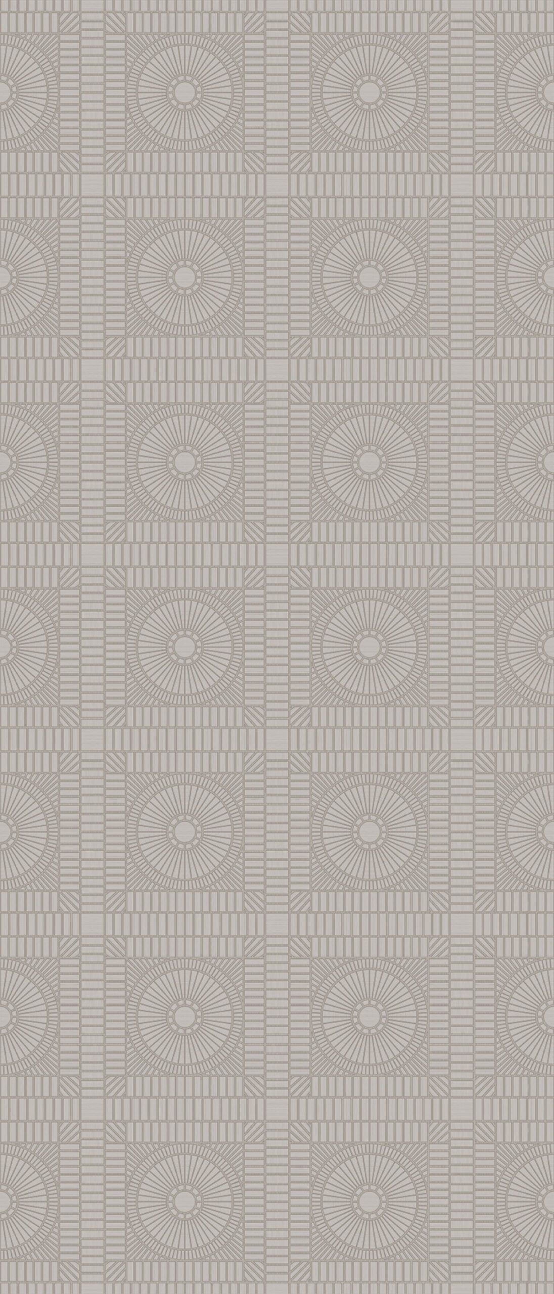 Gemustertes grossformatiges Feinsteinzeug Dekorpaneel ABK Moooi Special Edition Geometrical Dove Concrete, 120x280 cm, 6 mm, natur matt