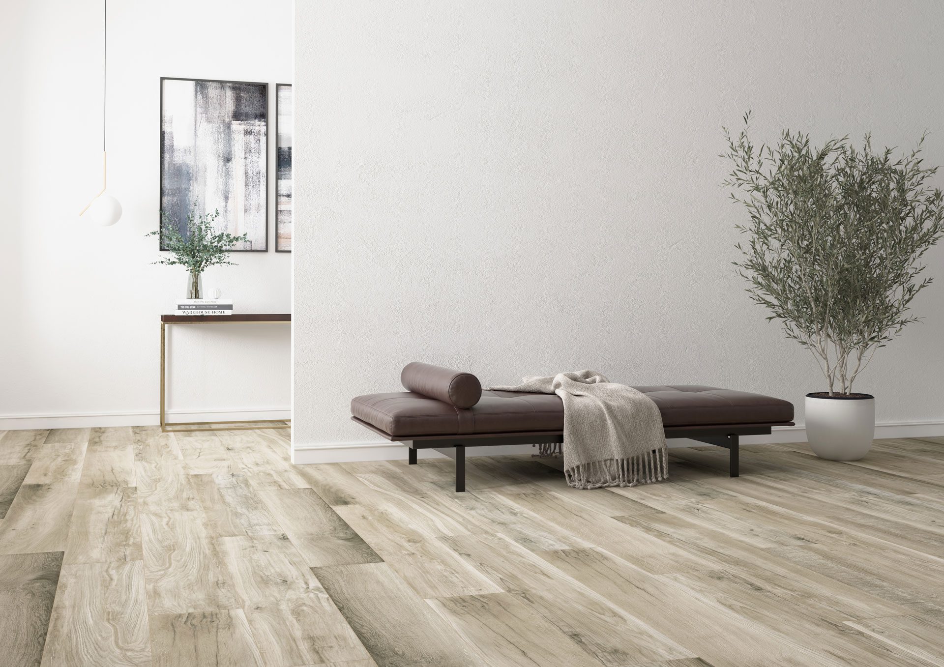 Matte Bodenfliese aus Feinsteinzeug in Holzoptik Tau Eternal Olivo, 20x120 cm, 9 mm, Olivenholz, rektifiziert – 2