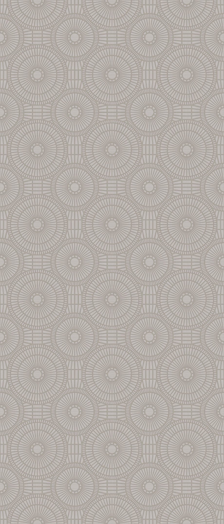 Gemustertes grossformatiges Feinsteinzeug Dekorpaneel ABK Moooi Special Edition Geometrical Owl Concrete, 120x280 cm, 6 mm, natur matt