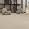 Matte Bodenfliese aus Feinsteinzeug in Terrazzo-Optik Tau Tornares Teide Greige, 120x120 cm, 9 mm, Greige, rektifiziert – 2