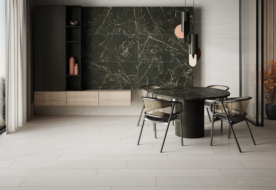 Matte Bodenfliese aus Feinsteinzeug in Holzoptik Tau Nordicwood Arce, 25x150 cm, Ahorn, rektifiziert – 2