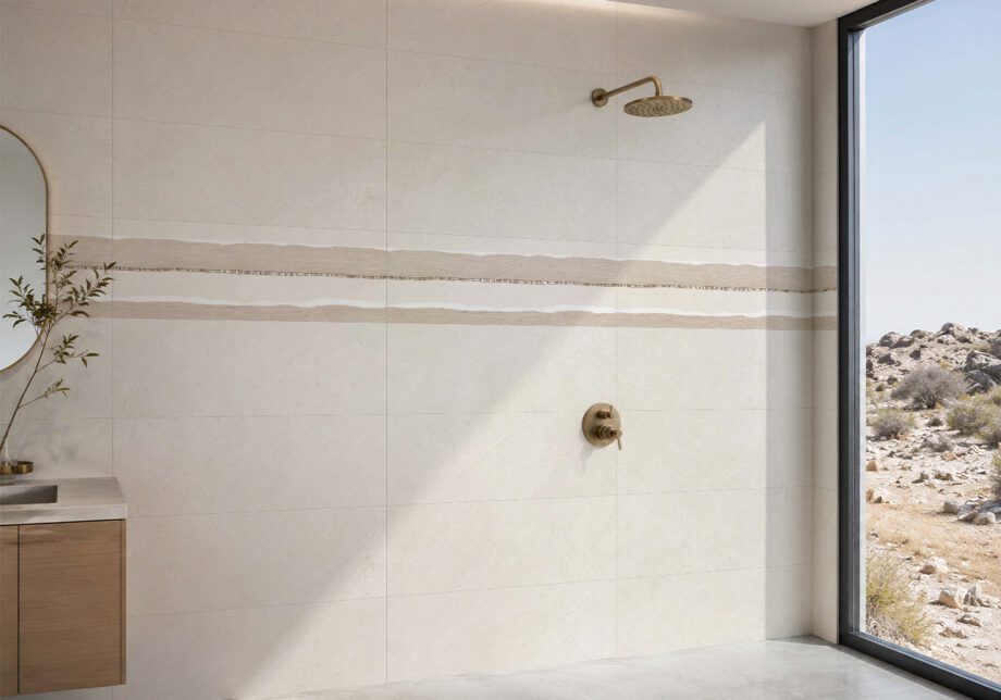 031.872.0108.16742-2 Dekor-Wandfliese aus Keramik Tau Lithos Wall Brading White, 30x90 cm, Weiß – 2