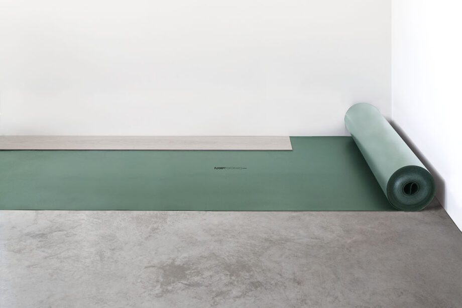 ffy-u002-1 Unterlage Floorify Performance für Vinylboden und Fussbodenheizung, 1,5 mm, 10 m² Rolle