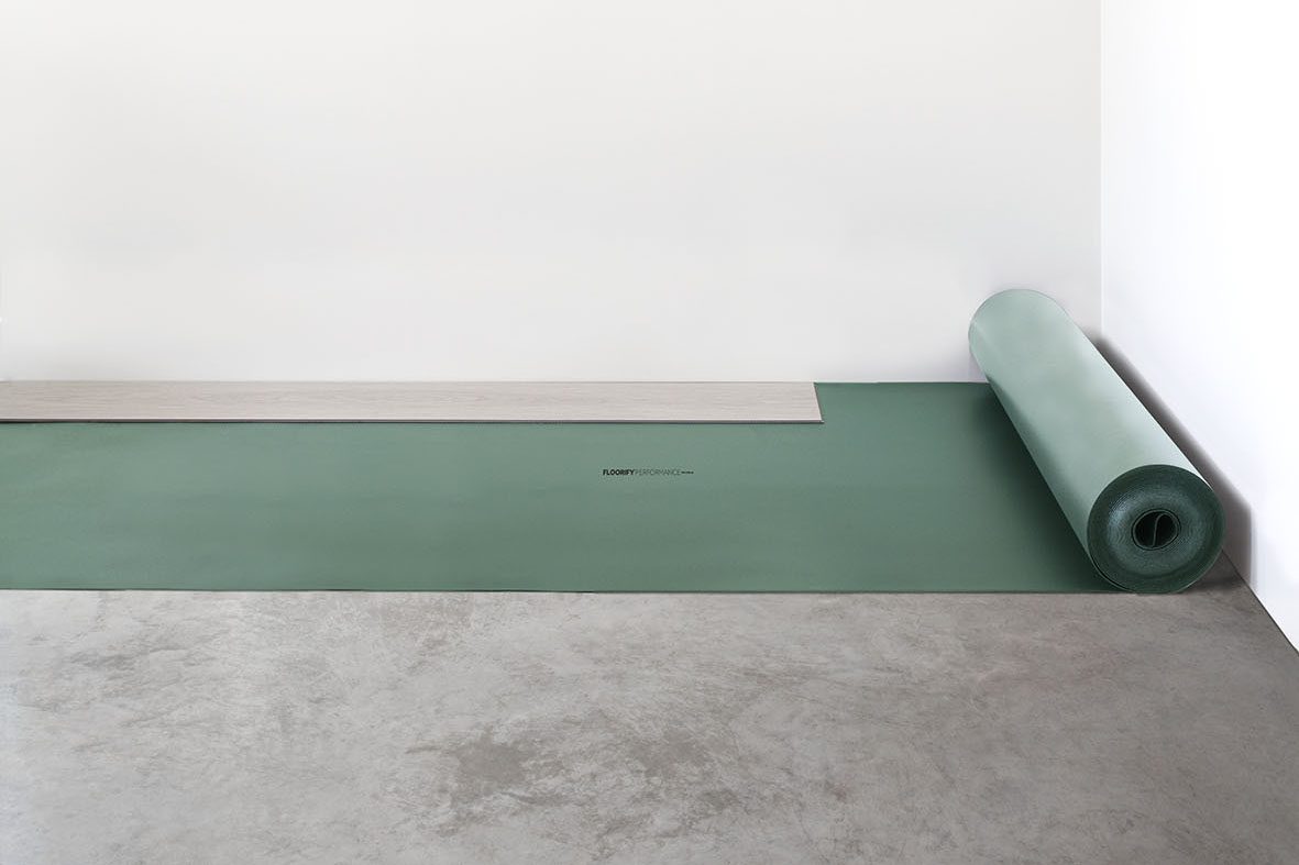 Unterlage Floorify Performance für Vinylboden und Fussbodenheizung, 1,5 mm, 10 m² Rolle