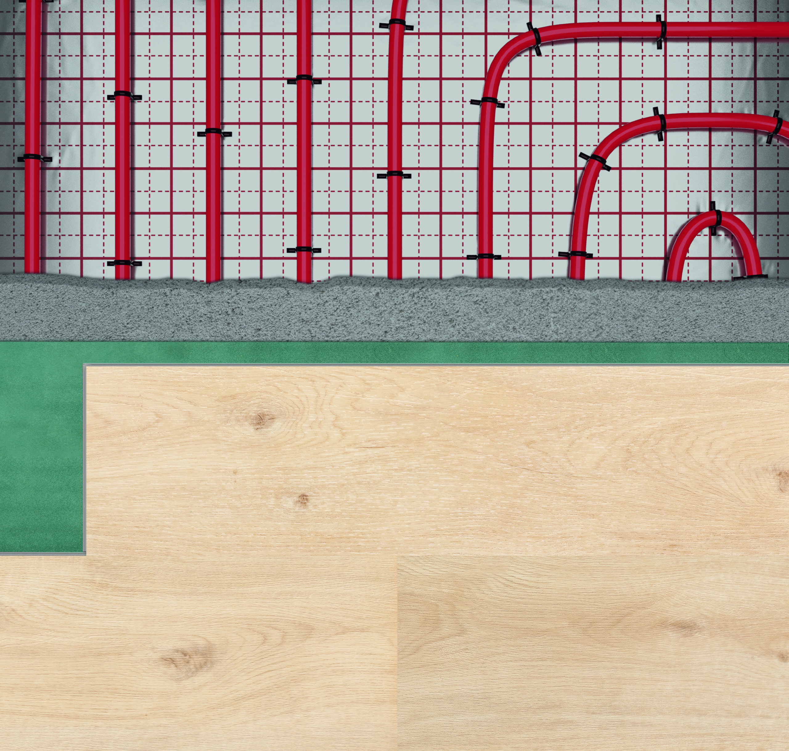 Unterlage Floorify Performance für Vinylboden und Fussbodenheizung, 1,5 mm, 10 m² Rolle – 3