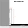 Sockelleiste Floorify für Vinylboden, passendes Dekor, 61x9,5x2000 mm – 2