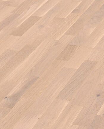 3-Stab Parkett Meister, Longlife PC 200, Off-white oak lively 09035, 3-Stab, 2400 x 200 mm, gebürstet, ultramatt lackiert