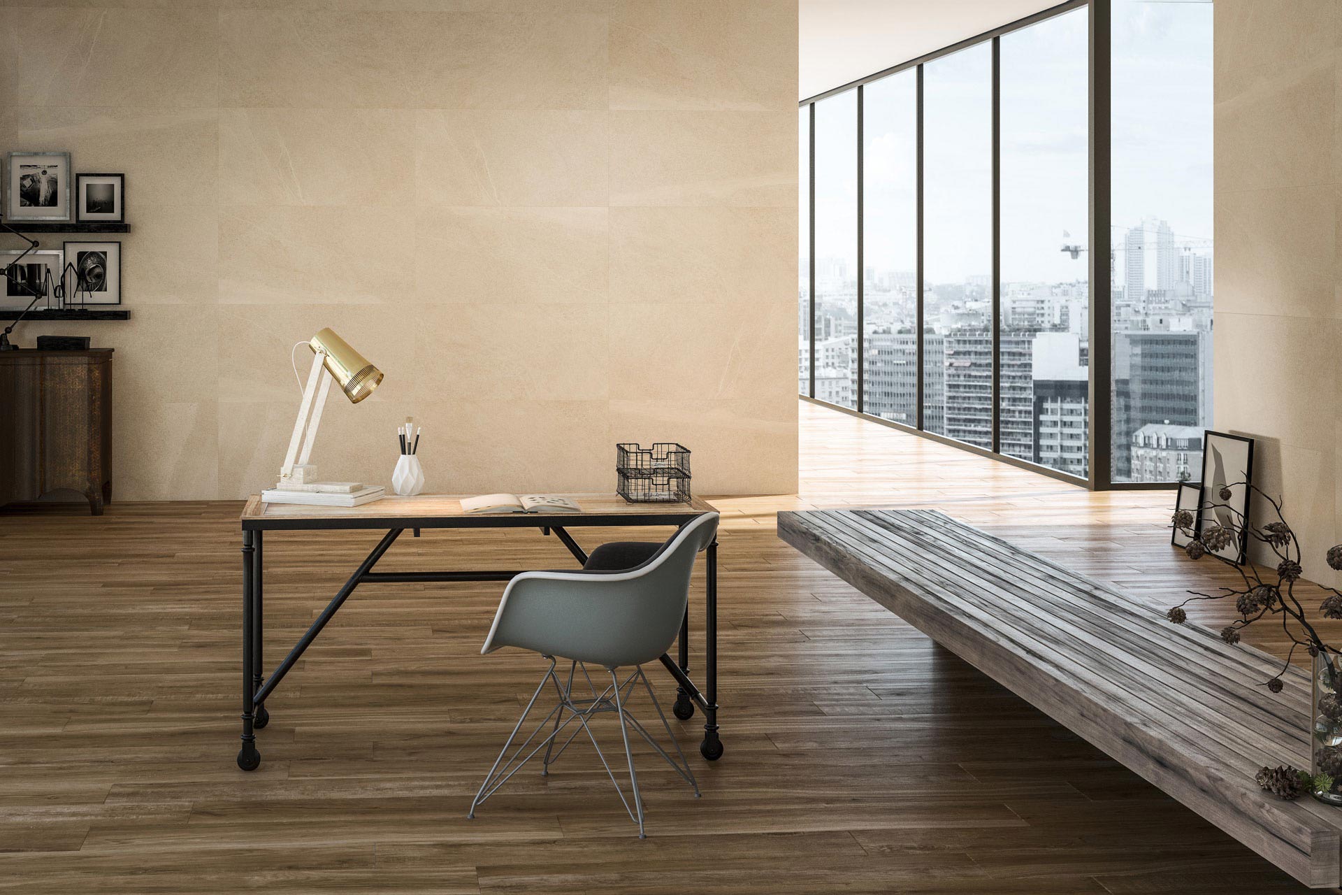Matte Bodenfliese aus Feinsteinzeug in Holzoptik Tau Eternal Teka, 25x150 cm, Teak, rektifiziert – 2