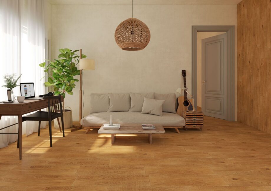 017.241.0220.07100-2 Matte Bodenfliese aus Feinsteinzeug in Holzoptik Tau Ragusa Camel, 20x75 cm, Camel – 2