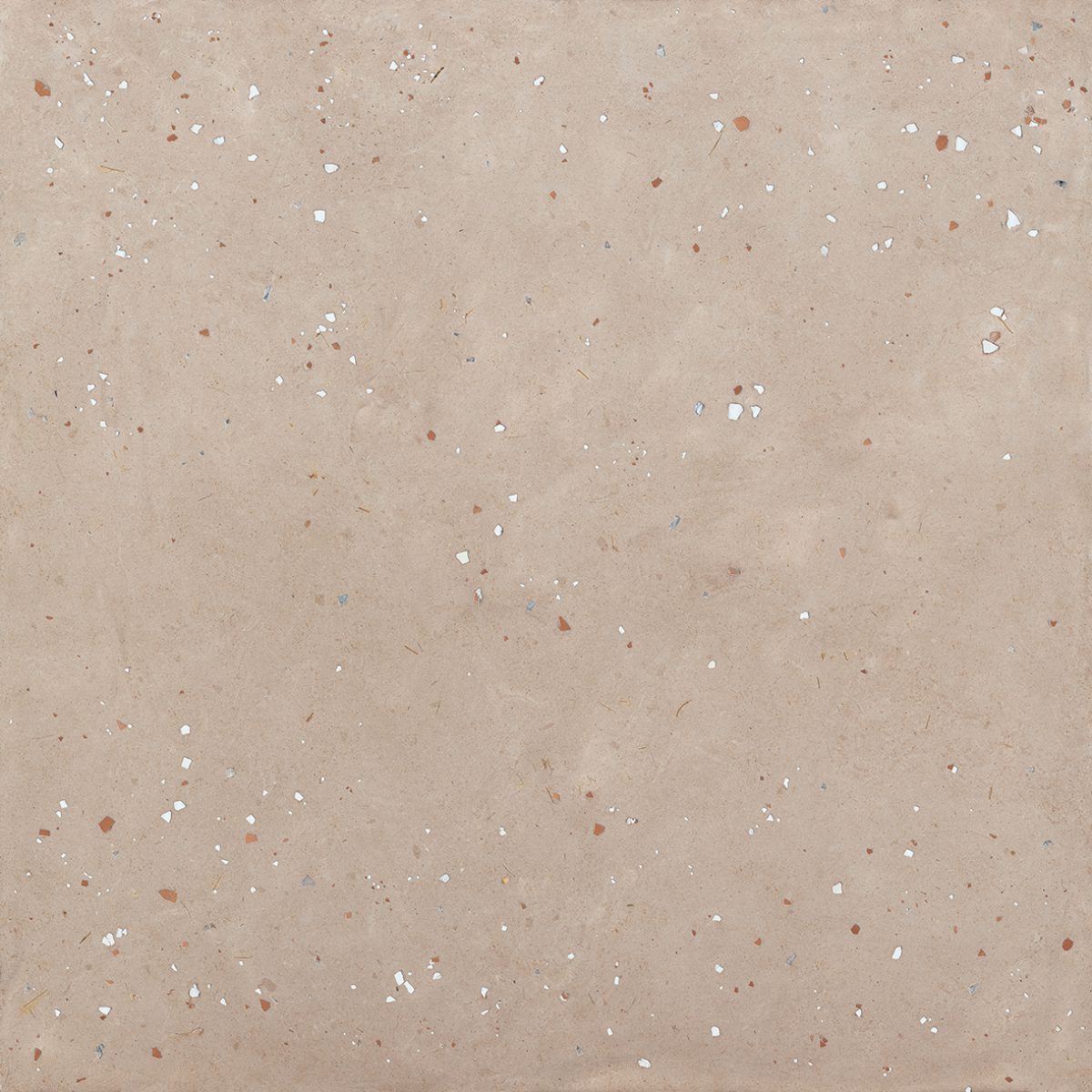 Feinsteinzeug Fliese in Terrazzo-Optik ABK Moooi Egg Scape Powder, 120x120 cm, 8,5 mm, natur matt