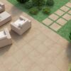 Feinsteinzeug Terrassenplatte in Betonoptik Tau Integra Greige, 60x120 cm, 20 mm, Greige, R11, rektifiziert – 3