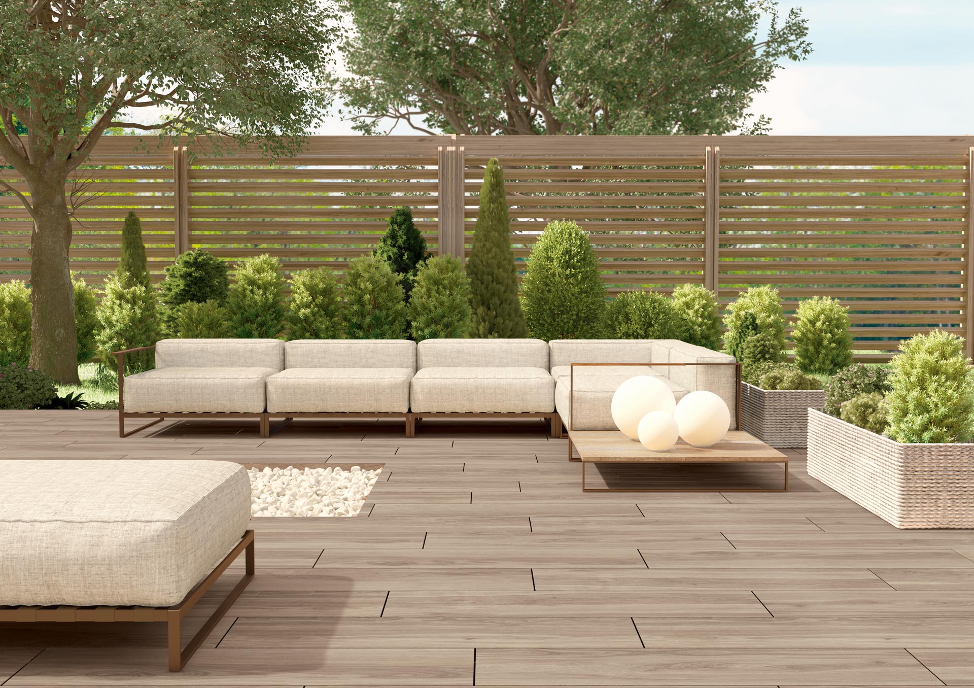 Matte Bodenfliese aus Feinsteinzeug in Holzoptik Tau Origin Tan, 20x120 cm, 9 mm, Hellbraun, R10, rektifiziert – 2
