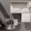 017.241.0183.11202-2 Matte Bodenfliese aus Feinsteinzeug in Holzoptik Tau Dover Silver, 20x120 cm, 9 mm, Silbergrau, rektifiziert – 2