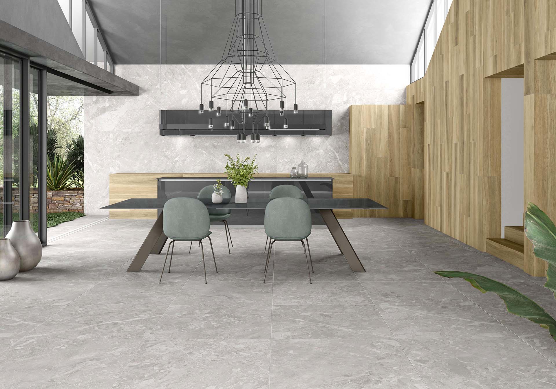 Matte Bodenfliese aus Feinsteinzeug in Holzoptik Tau Bohars Sand, 20x120 cm, 9 mm, Sandbeige, rektifiziert – 4