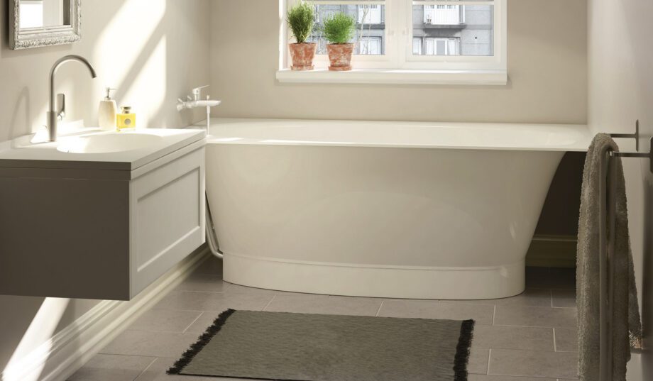 Einbau-Badewanne PAA UNO 170 170x75 cm, Mineralguss – 2