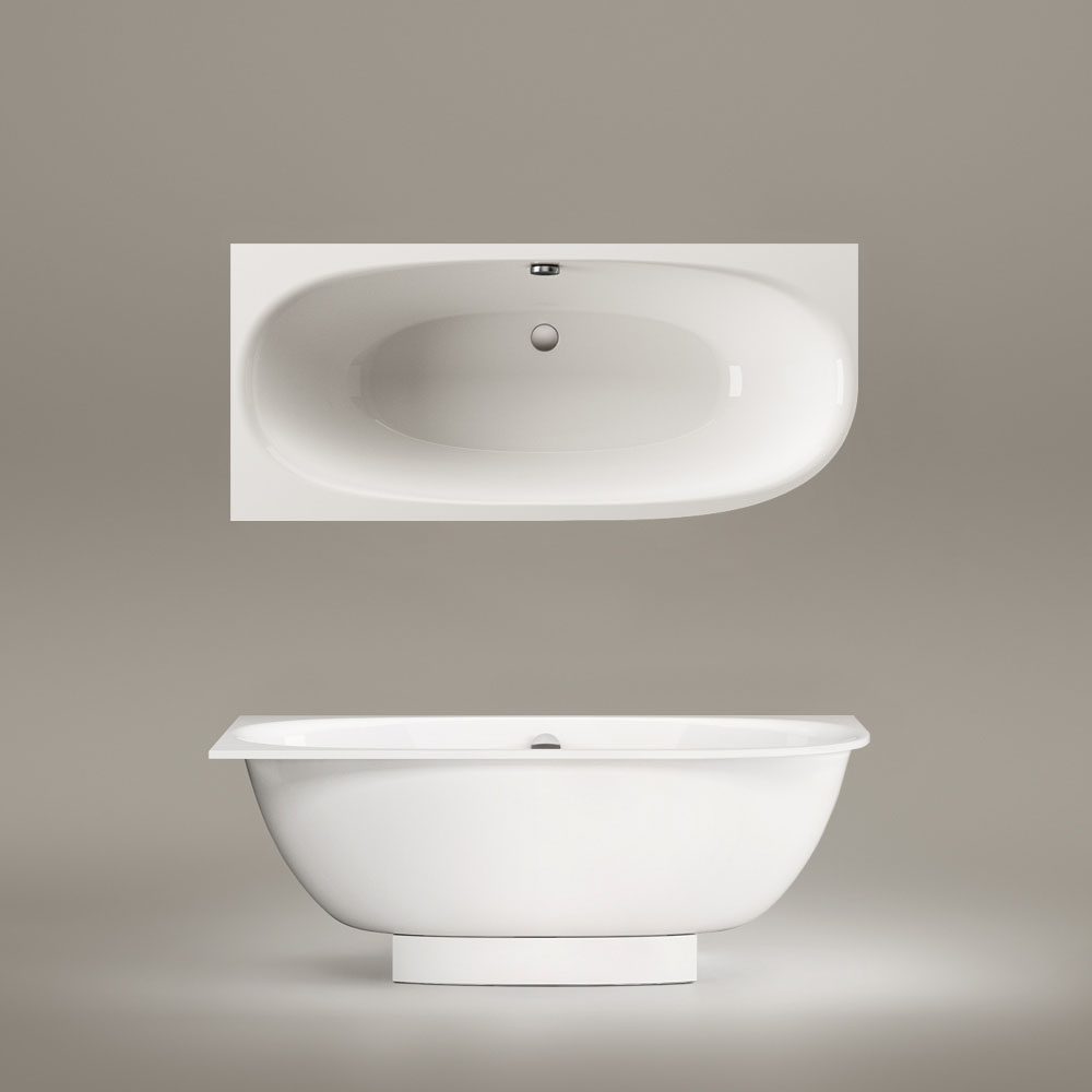 Einbau-Badewanne PAA VERSO D 170x75 cm, Mineralguss – 5