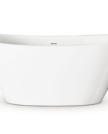 PAA AMORE freistehende Badewanne aus Mineralguss 160x85 cm, glänzend