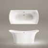 Eraldiseisev kivivann PAA BEL CANTO 180×85 cm, läikiv kivimass 10 Freistehende Badewanne PAA BEL CANTO 180x85 cm, Mineralguss – 10