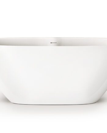 PAA PERLA 160 freistehende Badewanne aus Mineralguss 160x75 cm, glänzend