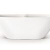 Eraldiseisev kivivann PAA PERLA 175 175×76 cm, läikiv kivimass PAA PERLA 175 freistehende Badewanne aus Mineralguss 175x76 cm, glänzend