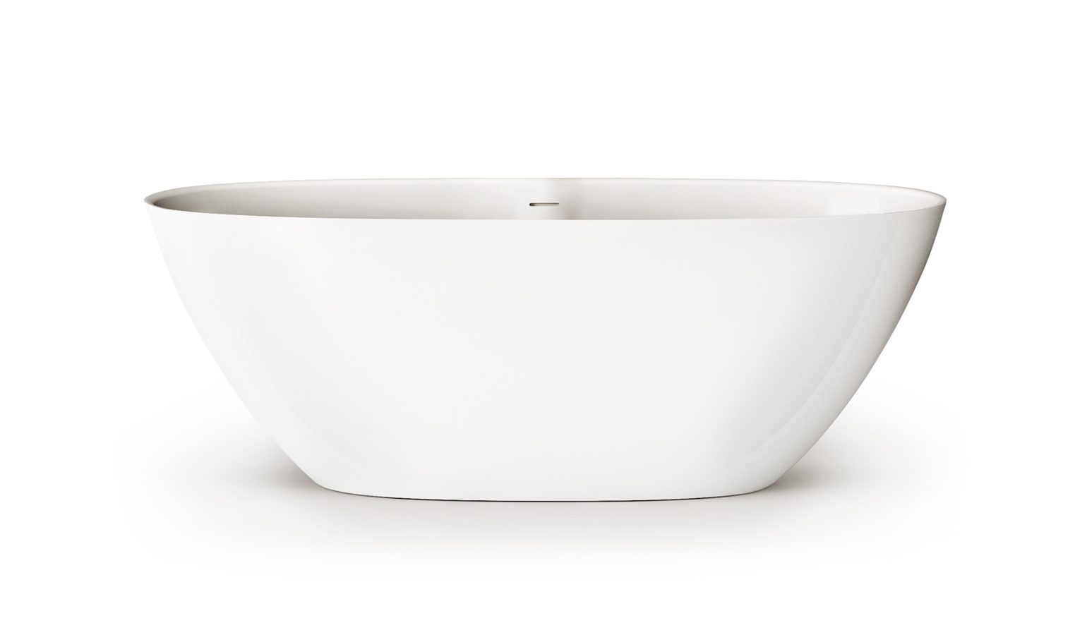 PAA PERLA 175 freistehende Badewanne aus Mineralguss 175x76 cm, glänzend