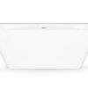 Seinaäärne kivivann PAA QUADRO WALL 160,5×76 cm, läikiv kivimass PAA QUADRO WALL Vorwand-Badewanne aus Mineralguss 160,5x76 cm, glänzend