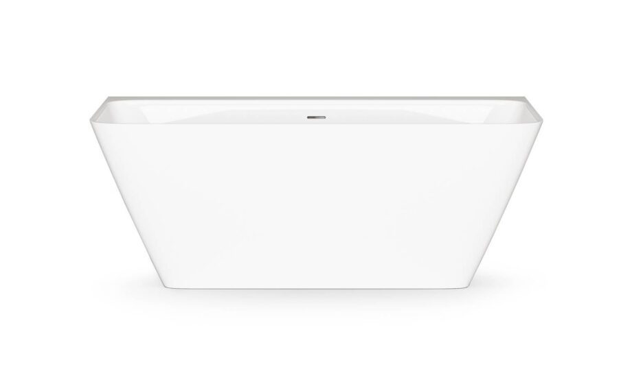 Seinaäärne kivivann PAA QUADRO WALL 160,5×76 cm, läikiv kivimass PAA QUADRO WALL Vorwand-Badewanne aus Mineralguss 160,5x76 cm, glänzend