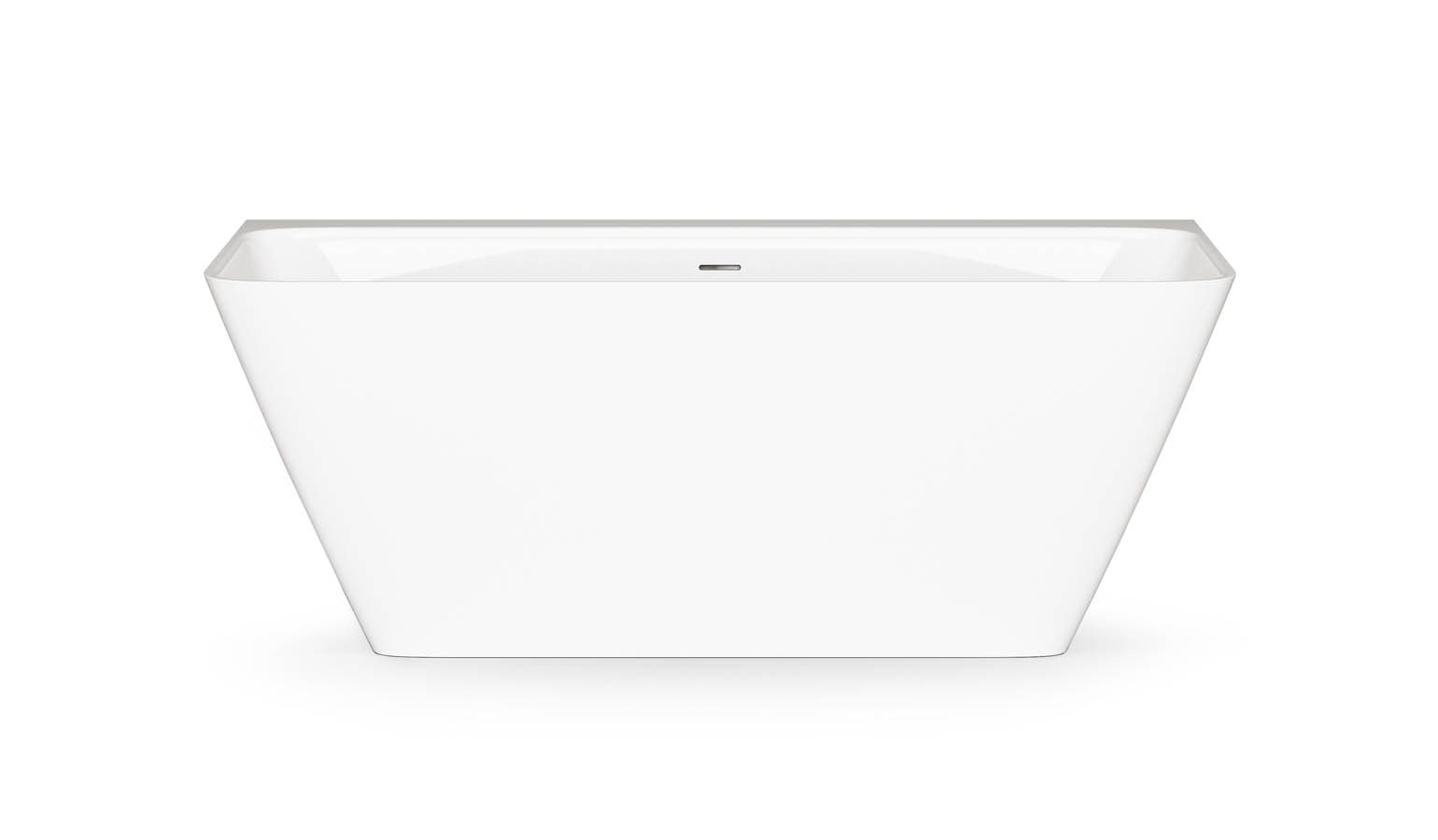 PAA QUADRO WALL Vorwand-Badewanne aus Mineralguss 160,5x76 cm, glänzend