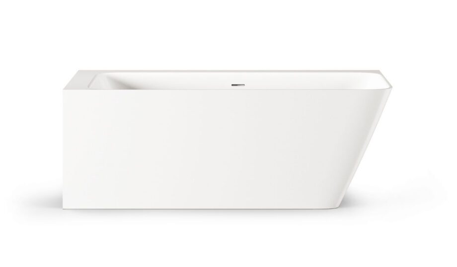 Nurgavann PAA QUADRO CORNER D 160×75 cm, parempoolne, läikiv kivimass PAA QUADRO CORNER D Eckbadewanne aus Mineralguss 160x75 cm, rechts, glänzend