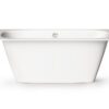 Sisseehitatav kivivann PAA SMART 150 AD 150×75 cm, ümarad nurgad A ja D, läikiv kivimass PAA SMART 150 AD Einbau-Badewanne aus Mineralguss 150x75 cm, abgerundete Ecken A und D, glänzend
