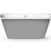 Sisseehitatav kivivann PAA SMART 150 AD 150×75 cm, ümarad nurgad A ja D, läikiv kivimass 6 PAA SMART 150 AD Einbau-Badewanne aus Mineralguss 150x75 cm, abgerundete Ecken A und D, glänzend – 6